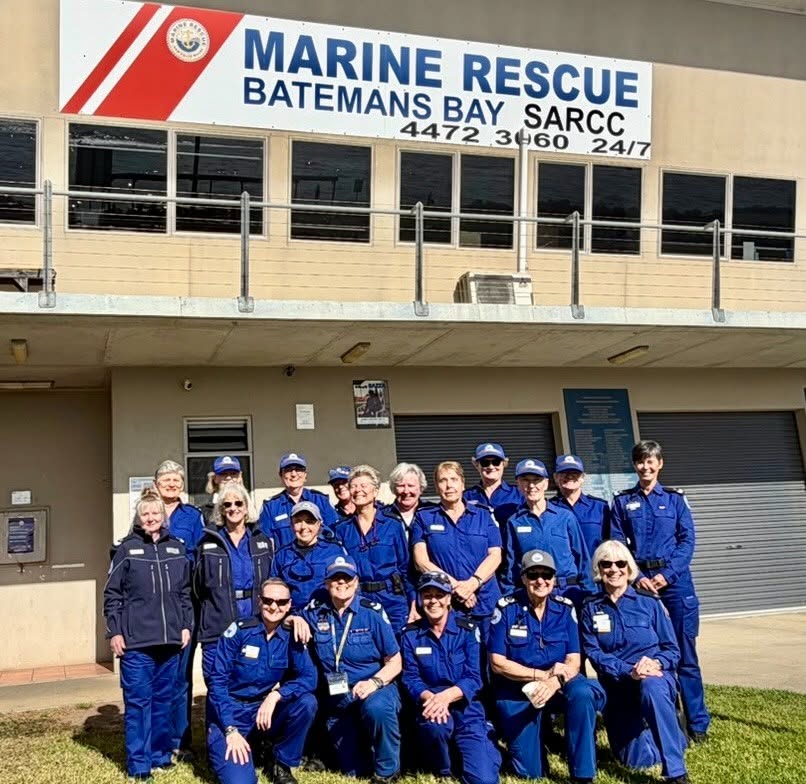 Participants from the Women in SAR event at Marine Rescue Batemans Bay